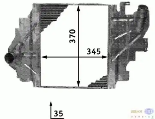 Интеркулер HELLA 8ML 376 723-361