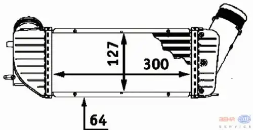 Интеркулер HELLA 8ML 376 723-371