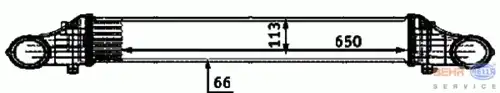 Интеркулер HELLA 8ML 376 723-391
