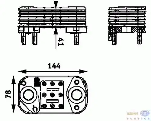 Масляный радиатор HELLA 8MO 376 725-021
