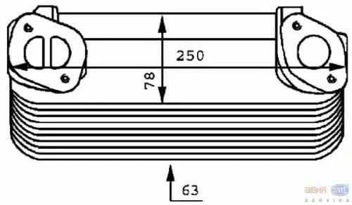 Масляный радиатор HELLA 8MO 376 725-031