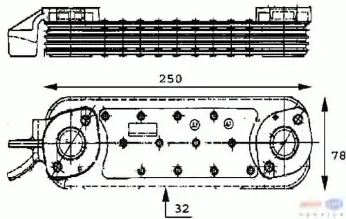 Масляный радиатор HELLA 8MO 376 725-121
