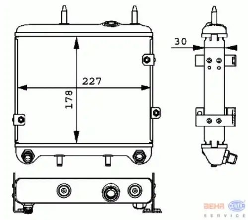 Масляный радиатор HELLA 8MO 376 725-461