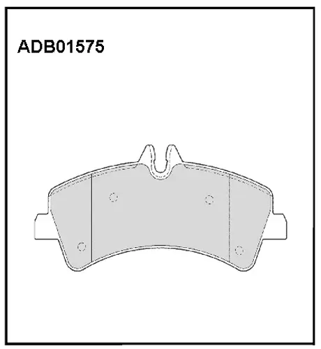 Тормозные колодки дисковые задняя ось ALLIED NIPPON ADB 01575