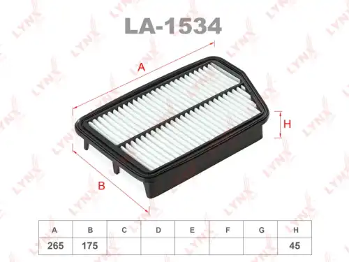 Фильтр воздушный LYNXAUTO LA-1534