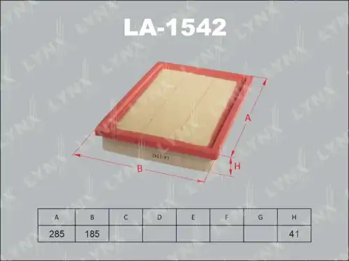 Фильтр воздушный LYNXAUTO LA-1542