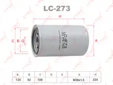Фильтр масляный LYNXAUTO LC-273