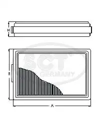 Фильтр воздушный SCT SB 2310