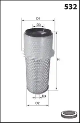 Фильтр воздушный MISFAT R859