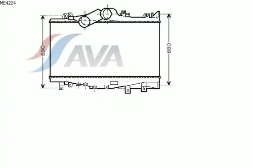 Интеркулер AVA ME4224