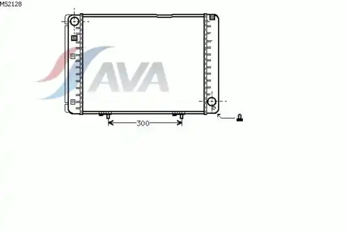 Радиатор кондиционера (конденсатор) AVA MS2128