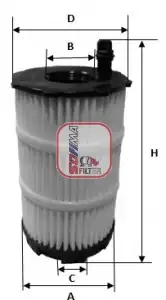 Фильтр масляный SOFIMA S 5143 PE Audi
