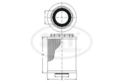 Фильтр масляный SCT SH 423 P