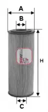 Фильтр масляный SOFIMA S 5154 PE FORD