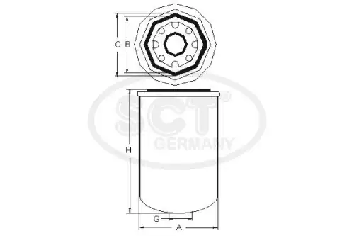 Картридж осушителя SCT STB 8203