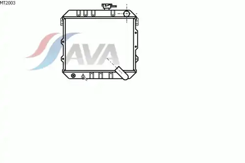 Радиатор кондиционера (конденсатор) AVA MT2003