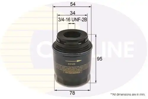 Фильтр масляный COMLINE EOF250