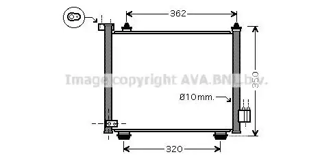Радиатор кондиционера (конденсатор) AVA OL5402