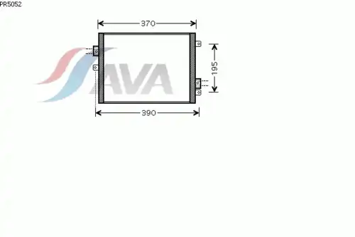 Радиатор кондиционера (конденсатор) AVA PR5052