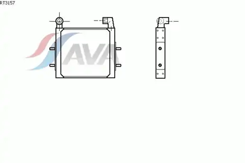 Масляный радиатор AVA RT3157