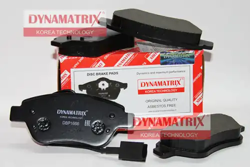 Тормозные колодки дисковые DYNAMAX DBP1666