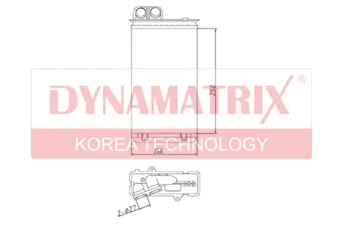 Радиатор печки DYNAMAX DR72935