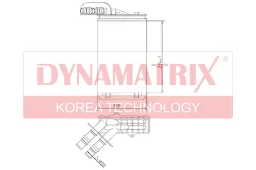 Радиатор печки DYNAMAX DR73252