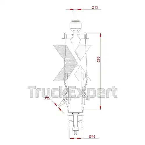 Амортизатор кабины TRUCKEXPERT 46733001