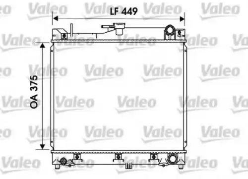 Радиатор системы охлаждения двигателя VALEO 734170