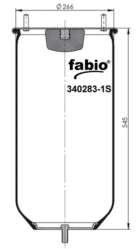 Пневмоподушка FABIO 340283-1S