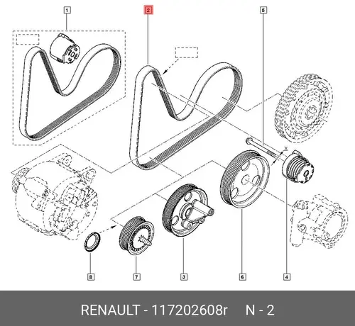 RENAULT 117202608R