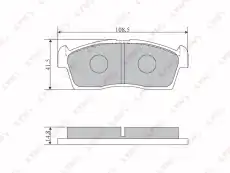Тормозные колодки дисковые LYNXAUTO BD-5107