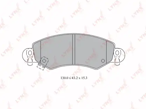 Тормозные колодки дисковые LYNXAUTO BD-5906