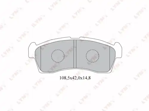 Тормозные колодки дисковые LYNXAUTO BD-7309