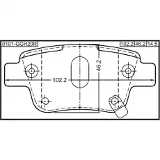 Тормозные колодки дисковые FEBEST 0101-GGH20R
