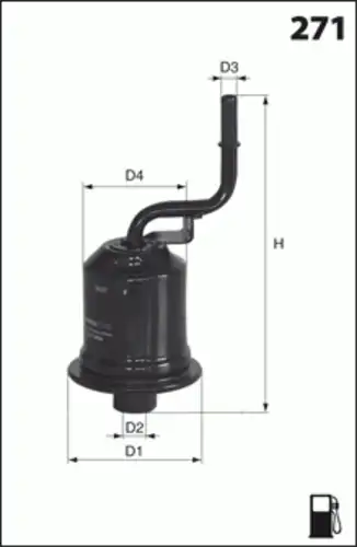 Топливный фильтр MECAFILTER ELE6094