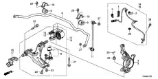 Тяга стабилизатора HONDA 51320-T0A-A01