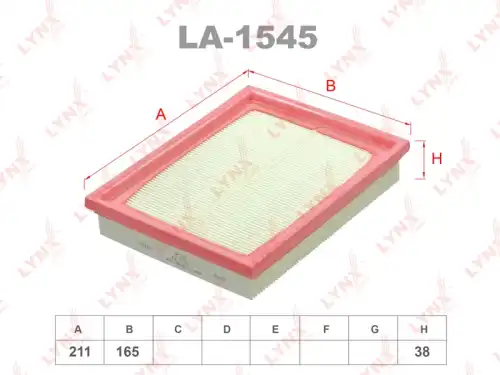Фильтр воздушный LYNXAUTO LA-1545