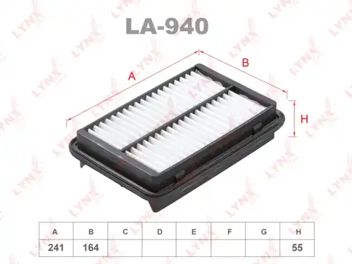 Фильтр воздушный LYNXAUTO LA-940