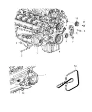 ролик обводной генератора Audi 04593 985AA CHRYSLER