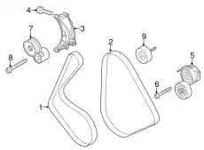 ролик обводной генератора Audi 95510211800 PORSCHE