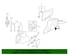 CLIP(BEIGE) 09409-07340-V6N SUZUKI