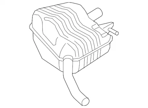 Задний глушитель 4G0253610CE VAG