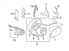 Корпус зеркала 1C1857508ABGRU VAG