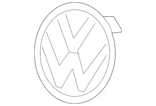  7P6853601D FOD ЭМБЛЕМА VW VAG