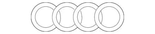  (AUDI), ЭМБЛЕМА AUDI 4M08537422ZZ VAG