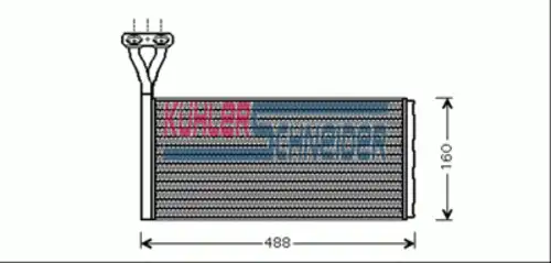 Радиатор печки KUHLER SCHNEIDER 3890011