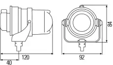Фара HELLA 1F0 008 390-001