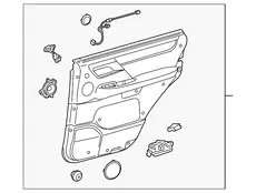 ПАНЕЛЬ ЗАДНЕЙ ДВЕРИ 6763060S00C4 TOYOTA / LEXUS