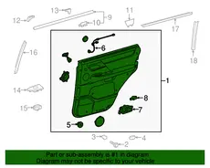 ПАНЕЛЬ ЗАДНЕЙ ДВЕРИ 6763060S00C4 TOYOTA / LEXUS